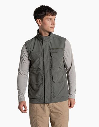 Craghoppers Mens Craghoppers Mens Adventure V Nosilife Gilet - Green - Size: 42/Regular