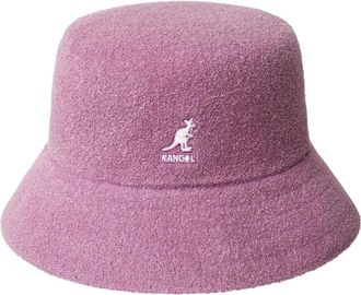 Kangol Roze Katoenen Bucket Hoed Unisex - Dames - Hoeden - Roze - L - Katoen - Accessoires