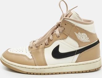 Air Jordan s Multicolor Leather Jordan 1 Mid Se Desert Sail Sneakers