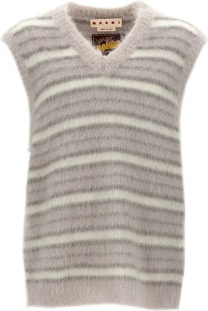 Marni Fuzzy Wuzzy Vest - Heren - Spencers - Grijs - M - Truien & Vesten