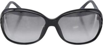 Gucci Pre-owned Accessories, female, Black, Size: ONE SIZE Pre-owned Plastic Sunglasses