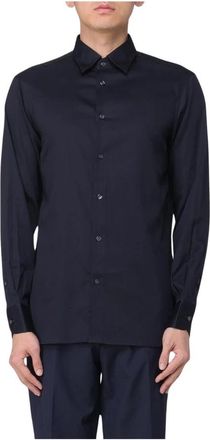Emporio Armani Casual Shirt - Heren - Casual Overhemden - Blauw - S - Overhemden