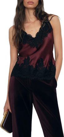 Reiss Rowan Silk Camisole in Burgundy at Nordstrom, Size 8 Us