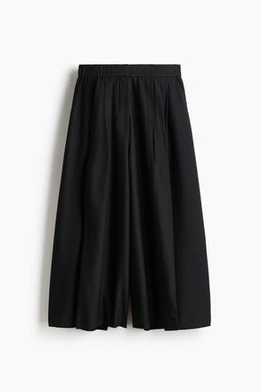 H&M Pleat-front Culottes in Black at Nordstrom, Size X-Small