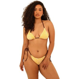 Dippin' Daisy's Swimwear Palm Top in Golden Ditsy at Nordstrom, Size X-Small