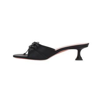 Amina Muaddi Heeled Mules, female, Black, Size: 8 1/2 US Eleonora Slipper 45
