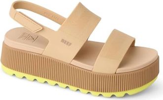 Reef Womens Water Vista Higher Sandal In Sand Lime