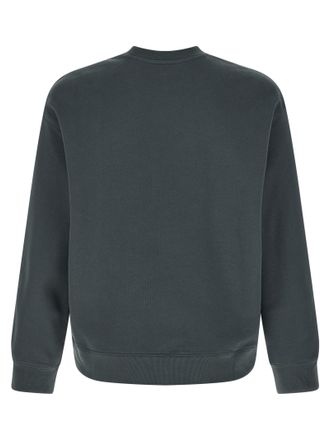 Maison Kitsun&eacute; Mens Blue Organic Cotton Sweatshirt Clothing