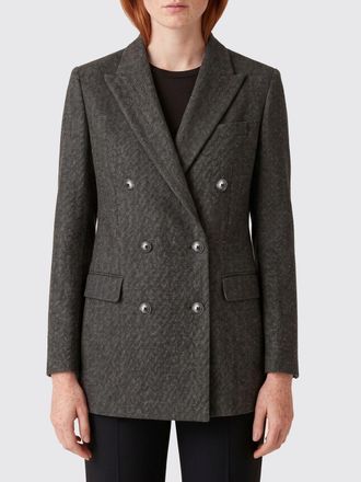 Tagliatore Blazer doppiopetto in lana con motivo chevron e rever a lancia