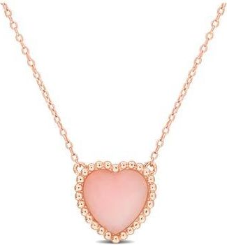 Delmar Pink Opal Heart Pendant Necklace at Nordstrom Rack