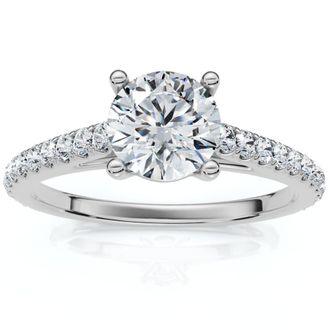 Pompeii3 1.30Ct Diamond Engagement Ring 14k Gold Lab Grown
