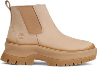 Timberland Beige Su&egrave;de Rubberen Zool Dameslaarzen - Dames - Chelseaboots - Beige - 40 EU - Su&egrave;de - Schoenen