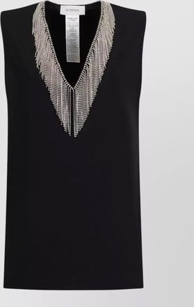 Sportmax rhinestone sleeveless top