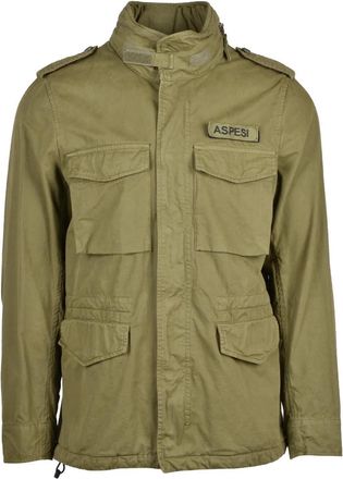 Aspesi Lightweight Parka with Hidden Hood and Functional Pockets