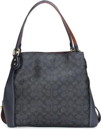 Coach Pre-owned Shoulder Bags, female, Gray, Size: ONE SIZE Pre-owned Leather handbags