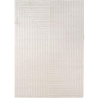 Nazar Rugs Alfombra interior/exterior estilo escandinavo crema - 160x230