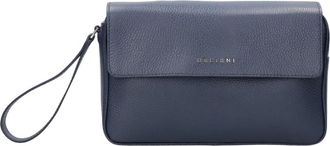 Orciani Blauwe Leren Clutch Tas - Heren - Clutches - Blauw - ONE Size - Leer - Tassen