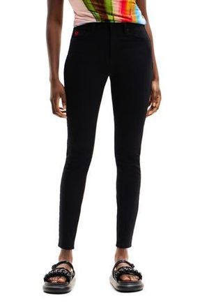 Desigual Slim Push-Up Jeans in Black at Nordstrom Rack, Size 40
