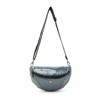 Think Royln Womens Little Runaway Crossbody Bag In Carbon Patent
