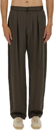 Christophe Lemaire High-Waisted Relaxed Pants With Front Pleats