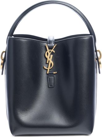 Saint Laurent Le 37 Leather Bucket Bag in Nero at Nordstrom