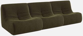 Sweeek Sof&aacute; Modular En Borreguito Texturizado, 3 Plazas