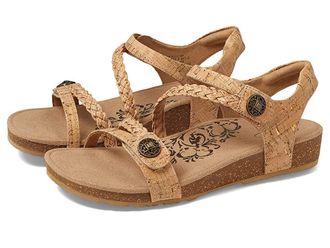 Aetrex Jillian Womens Flat Shoes Cork : 5.5 M (B), Leather