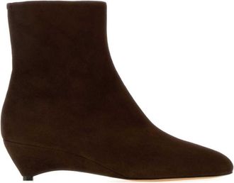 Jil Sander Brown Suede Boots