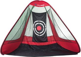 Pure 2improve Golf Triangular Practice Net Red/Black