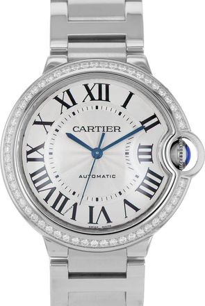 Cartier Pre-owned Cartier Ballon Bleu Automatic Diamond Silver Dial Ladies Watch W4BB0017