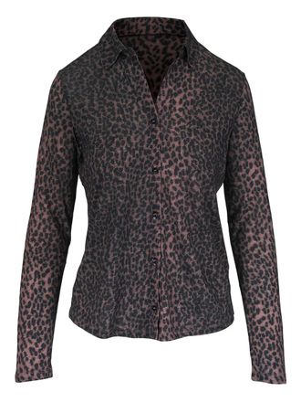 Majestic Filatures animal-print long-sleeve shirt - Bruin