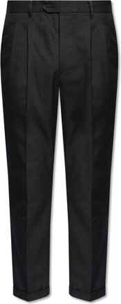 AllSaints Geplooide broek Tallis - Heren - Nette broeken - Zwart - W30 - Katoen - Broeken