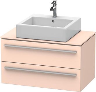 Duravit Mueble De Ba&ntilde;o Duravit X-large Para Consola 6511, 2 Cajones, 800 Mm, Color (frente/cuerpo): Albaricoque Perla Seda Laca Mate - Xl651102020