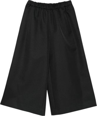 Comme Des Gar&ccedil;ons Pantaloni ampi in georgette di lana - - Trousers - Donna - Nero - S