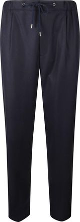 Giorgio Armani Tailored Trousers With Adjustable Drawstring And Four Pockets