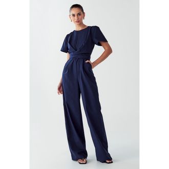 Willa Riva Jumpsuit in Navy Blue at Nordstrom, Size 12