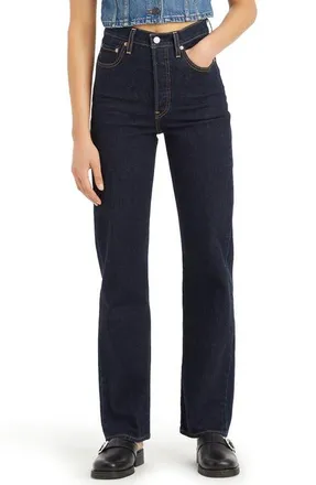 Levi's Ribcage High Waist Straight Leg Jeans in Small Course at Nordstrom, Size 26 X 32