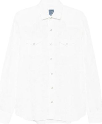 Barba Shirt - Heren - Casual Overhemden - Wit - 4XL - Katoen - Overhemden