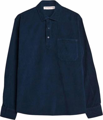 Orlebar Brown Mens Shanklin Top In Midnight Navy