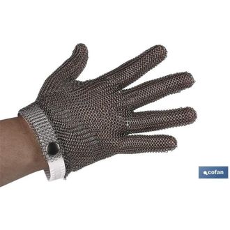 cofan Cofan Guante Anticorte Acero Inox Carnicero T-m, Guante Anticorte Para Carnicero. Est&aacute; Fabricado Con Una Malla Met&aacute;lica De Acero Inoxidable De Muy Bue