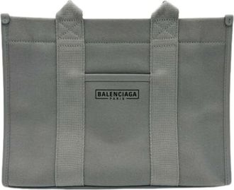 Balenciaga Pre-owned Vintage Tote Bag - Dames - Vintage Shopper - Grijs - ONE Size - Leer - Vintage