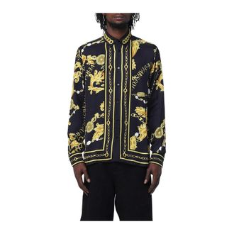 Versace Jeans Couture Heren, Overhemden, Veelkleurig, Maat: XS Zijde