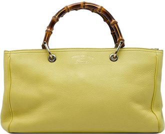 Gucci Pre-owned Gucci Medium Calfskin Bamboo Shopper Satchel Ladies SBJPIRN3954VH8US