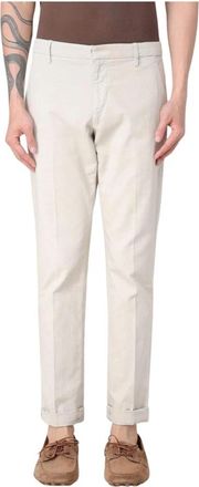 Dondup Slim-Fit Groene Broek met Zakken - Heren - Chinos - Beige - W35 - Broeken