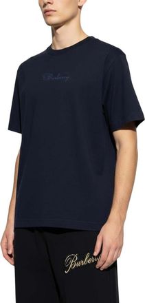 Burberry Navy Blue Logo T-Shirt