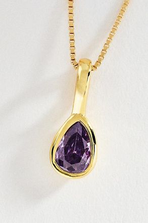 Set & Stones Teardrop Birthstone Necklace