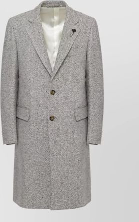 Lardini herringbone wool coat