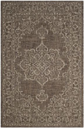 Safavieh Alfombra marr&oacute;n/beige 160 x 231 cm