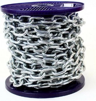 Trade Shop Trade Shop - Catena Di Sicurezza In Ferro Zincato Saldata Catene Genovese Bobina 3 Metri