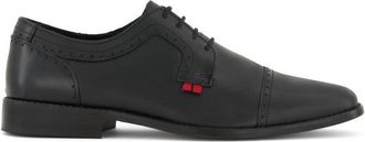Andrea Mens Leather Oxford Shoes In Black